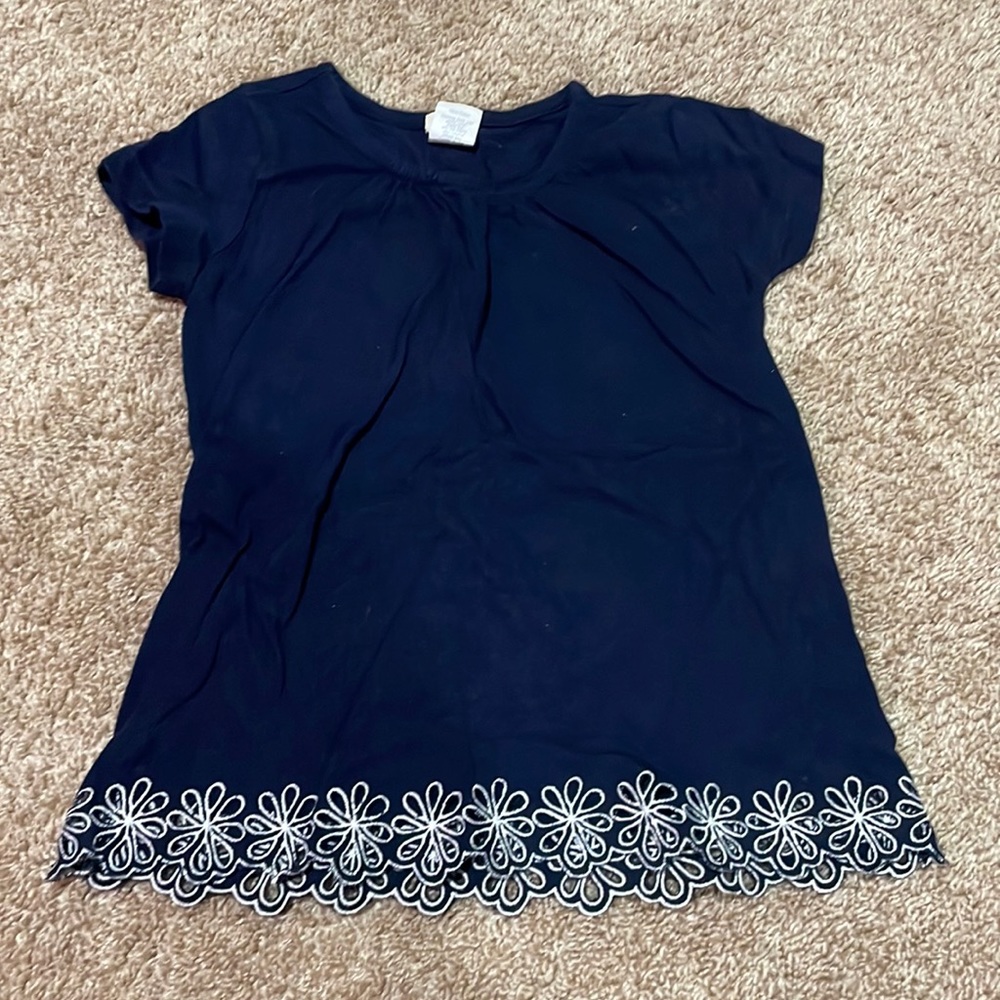 blue floral top